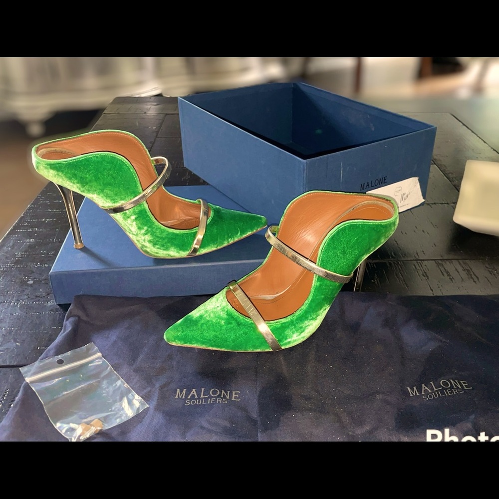 Maureen Soulier Kelly Green Maureen 100/80 Mule..
